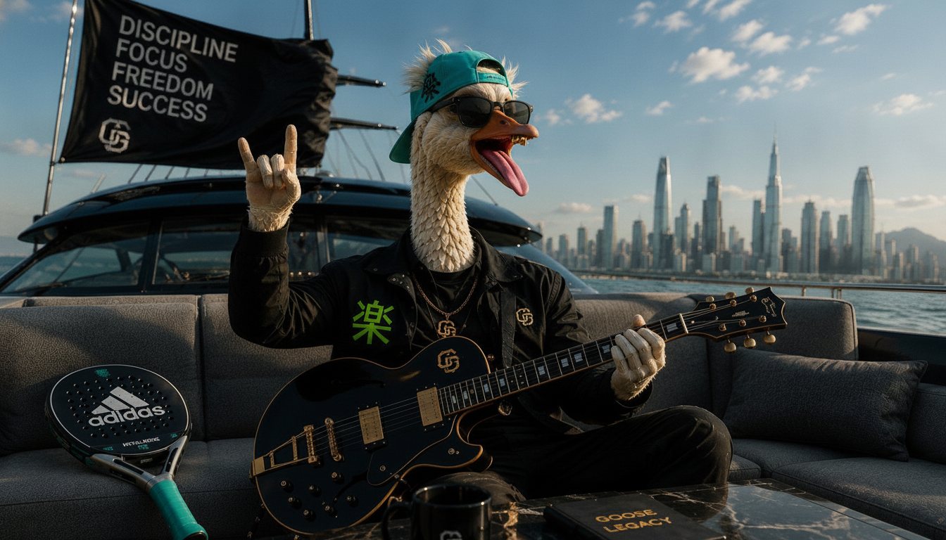 The Searcherbox founder goose on the yacht